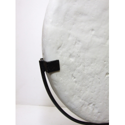 Dekoracja Ozdoba koło betonowe Mystic Biała 50cm